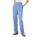 Plus Size Women's 7-Day Knit Straight Leg Pant by Woman Within in French Blue (Size L)