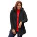 Plus Size Women's Fleece Hooded Jacket by Woman Within in Black (Size 26/28)