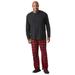 Men's Big & Tall Hanes® X-Temp® Pajama Set by Hanes in Black Red Plaid (Size 3XL)