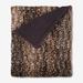 Faux Fur Animal Print Blanket by BrylaneHome in Deer Print (Size FL/QUE)