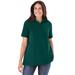 Plus Size Women's Perfect Short-Sleeve Polo Shirt by Woman Within in Emerald Green (Size L)