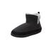 Extra Wide Width Men's Sherpa Lined Comfort Slipper Boot by KingSize in Black (Size 17 EW)