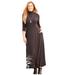 Plus Size Women's AnyWear Maxi Dress by Catherines in Black (Size 4X)