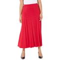 Plus Size Women's AnyWear Seamed Skirt by Catherines in Classic Red (Size 4X)