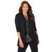 Plus Size Women's AnyWear Cascade Jacket by Catherines in Black (Size 1X)
