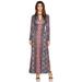 Free People Dresses | Free People Kaleidoscope Pattern Maxi Dress Floor Length Cotton Stretch Xsmall | Color: Blue/Purple | Size: Xs