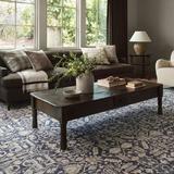 White 18 x 0.38 in Area Rug - Amber Lewis x Loloi Zuma Blue/Ivory Area Rug Polyester | 18 W x 0.38 D in | Wayfair ZUMAZUM-02BBIV160S