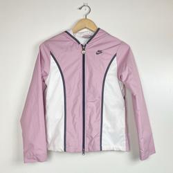 Nike Jackets & Coats | Nike Lightweight Windbreaker Jacket Pink And White Size Xs | Color: Pink/White | Size: Xs