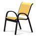Red Barrel Studio® Hiraku Stacking Patio Dining Chair Sling in Yellow/Black | 33.25 H x 23.5 W x 26 D in | Wayfair F5E66458DCE34F19B577570344341EC9