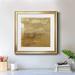 Williston Forge Encaustic Tile In Orange I-Premium Framed Print - Ready To Hang Paper, in Brown/Yellow | 30.5 H x 30.5 W x 1.5 D in | Wayfair