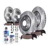 1998-2002 Mercury Grand Marquis Front and Rear Brake Pad and Rotor Kit - Detroit Axle
