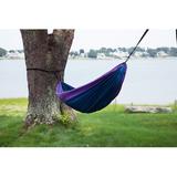 Arlmont & Co. Double Camping Hammock, Nylon in Indigo | 0.1 H x 118 W x 78 D in | Wayfair FDF7288913674EA5AE56D89409DC1DCF