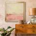Orren Ellis Salt Lake Sunrise II-Premium Framed Print - Ready To Hang Canvas, Solid Wood in Brown/Pink | 26.5 H x 26.5 W x 1.5 D in | Wayfair