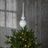 The Twillery Co.® Christmas Tree Topper Glass in White | 15 H x 4 W x 4 D in | Wayfair 2D4BB9AD2EA44C4BA4CD925ABA968AE1