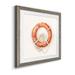 Wexford Home Nautical Safety I - Picture Frame Painting Print on Canvas Canvas, Solid Wood in Black/Blue/Green | 20 H x 20 W x 1.5 D in | Wayfair