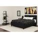 Button Tufted Platform Bed with Memory Foam Pocket Spring Mattress