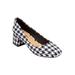 Women's The Marisol Pump by Comfortview in Houndstooth (Size 8 1/2 M)