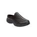 Extra Wide Width Women's The Glitter Traveltime Slip On Mule by Easy Spirit in Black (Size 7 1/2 WW)