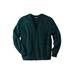 Men's Big & Tall Shaker Knit V-Neck Cardigan Sweater by KingSize in Midnight Teal Marl (Size 8XL)