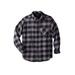 Men's Big & Tall Boulder Creek™ Flannel Shirt by Boulder Creek in Black Buffalo Check (Size 7XL)