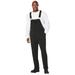 Men's Big & Tall Fleece overalls by KingSize in Black (Size 4XL)