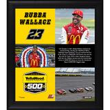 Bubba Wallace Framed 15" x 17" 2021 YellaWood 500 First Win Collage