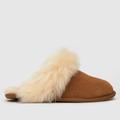 UGG scuff sis slippers in chestnut