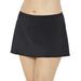 Plus Size Women's Chlorine Resistant A-line Swim Skirt by Swimsuits For All in Black (Size 24)