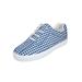 Women's The Bungee Slip On Sneaker by Comfortview in Navy Gingham (Size 9 1/2 M)