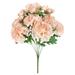 Set of 2 Light Peach Artificial Carnation Flower Stem Bush Bouquet 18in - 18" L x 12" W x 12" DP