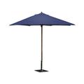 JATI Umbra 3m Garden Sun Umbrella Parasol with Cover (Navy Blue) - Octagonal | Double-Pulley | 2-Part Pole