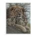 Stupell Industries 33_King Lion Baby Cubs Wild Safari Animal Family Stretched Canvas Wall Art By Collin Bogle in Green | Wayfair ai-776_wd_10x15