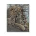 Stupell Industries 33_King Lion Baby Cubs Wild Safari Animal Family Stretched Canvas Wall Art By Collin Bogle in Green | Wayfair ai-776_cn_30x40