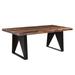 Loon Peak® Larae 80" Sheesham Solid Wood Dining Table Wood/Metal in Brown | 30 H x 80 W x 40 D in | Wayfair 5C2A83D3692F41328A85C1FFE363F041
