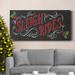 The Holiday Aisle® Sleigh Rides Premium Gallery Wrapped Canvas - Ready To Hang Canvas, Solid Wood in Black | 16 H x 8 W x 1 D in | Wayfair