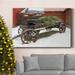 The Holiday Aisle® Country Store Wagon Premium Gallery Wrapped Canvas - Ready To Hang Metal in Blue/Yellow | 60 H x 40 W x 1 D in | Wayfair