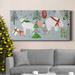 The Holiday Aisle® Stars & Snowflakes Collection D Premium Gallery Wrapped Canvas - Ready To Hang Canvas, in Blue/Green | Wayfair