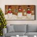 The Holiday Aisle® Top Hat Snowmen Premium Gallery Wrapped Canvas - Ready To Hang Metal in Black/Blue/Green | 40 H x 20 W x 1.5 D in | Wayfair