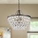 Three Posts™ Karsyn 6 - Light Unique/Statement Tiered Chandelier w/ Crystal Accents Metal in Brown | Wayfair BC5847A8C8E9480BB6A0DEBE5168DC5A