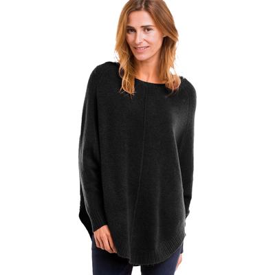 Plus Size Women's Poncho Sweater by ellos in Black (Size 34/36)