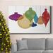 The Twillery Co.® Retro Ornaments Premium Gallery Wrapped Canvas - Ready To Hang Canvas in Blue/Green/Red | 12 H x 8 W x 1.5 D in | Wayfair