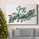 The Holiday Aisle® Cut Wreath Christmas I Premium Gallery Wrapped Canvas - Ready To Hang Metal in Green/Red | 48 H x 32 W x 1 D in | Wayfair