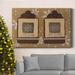 The Holiday Aisle® Tags Premium Gallery Wrapped Canvas - Ready To Hang Metal in Blue/Green/Red | 60 H x 40 W x 1 D in | Wayfair