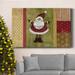 The Holiday Aisle® Holiday Santa Premium Gallery Wrapped Canvas - Ready To Hang Metal in Blue/Green/Red | 60 H x 40 W x 1 D in | Wayfair