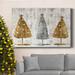 The Twillery Co.® Sophisticated Christmas Collection A Premium Gallery Wrapped Canvas - Ready To Hang Canvas in Gray/Green | Wayfair