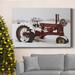 The Holiday Aisle® Christmas Tractor Premium Gallery Wrapped Canvas - Ready To Hang Canvas, Solid Wood in White | 12 H x 8 W x 1 D in | Wayfair