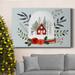 The Holiday Aisle® Snow Globe Village Collection A Premium Gallery Wrapped Canvas - Ready To Hang Canvas, in Green/Red | Wayfair