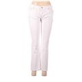 Alice Jeans - Super Low Rise Boot Cut Boyfriend: White Bottoms - Women's Size 7 - Light Wash