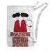 e by design Holiday Essence Santa Sack Polyester in White/Brown | 36 H x 28 W in | Wayfair SSHG960WH1-36