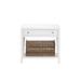 Birch Lane™ Bilbrook 1 - Drawer Nightstand w/ Wicker Basket Wood in White | 31 H x 32 W x 18 D in | Wayfair 05BB0ABD112D458A98A6A0FC6CF2A6C1